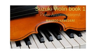 Suzuki violin book 1 piano accompaniment Gavotte [upl. by Siseneg]