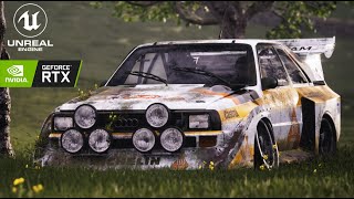 Group B Legends  Abandoned Audi Quattro Sport S1  Unreal Engine 4 RTX [upl. by Chilt655]