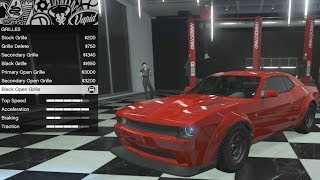 GTA 5  DLC Vehicle Customization  Bravado Gauntlet Hellfire Dodge Demon and Review [upl. by Ihc]