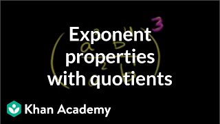 Exponent properties involving quotients examples  8th grade  Khan Academy [upl. by Sotnas]