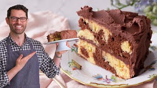 Easy Marble Cake Recipe  Preppy Kitchen [upl. by Leeanne385]