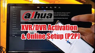 Dahua DVRXVR Activation amp Mobile Online Viewing using P2P Network SettingOnline Setup [upl. by Iliak432]