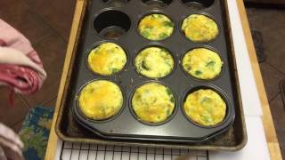 Crustless quiche in muffin tin [upl. by Dnomed]