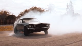 1969 FORD MUSTANG  drift donuts [upl. by Lowe]