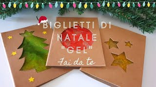 TUTORIAL BIGLIETTI DI NATALE FAI DA TE [upl. by Auqcinahs]