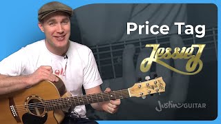 How to play Price Tag by Jessie J  Easy Guitar [upl. by Klecka]