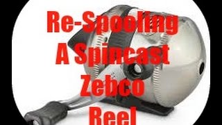 How to Change line on a Zebco Fishing Reel [upl. by Aurelia636]