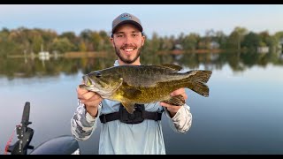 Fishing Western New York For Fall Bass Cassadaga Lake [upl. by Lytle]