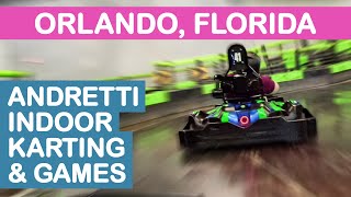 Andretti Indoor Karting amp Games Orlando FL Tips amp Overview [upl. by Nas]