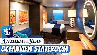 Anthem of the Seas  Forward Oceanview Stateroom Tour amp Review 4K  Royal Caribbean [upl. by Publea636]