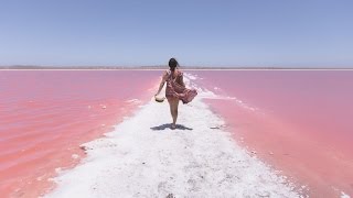 Secret Pink Lake Western Australia Dji Phantom 4 Pro [upl. by Matthias]