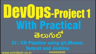 Devops project in telugu with practical  Devops project for CI CD  CICD Pipeline using Jenkins [upl. by Anahsohs]