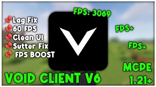 Void Client V6 For MCPE 121 FPS BOOST [upl. by Adim593]