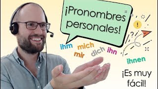 Pronombres En Alemán  Los Pronombres Personales En Nominativo Dativo Y Acusativo  12 💡 [upl. by Ahsiak354]