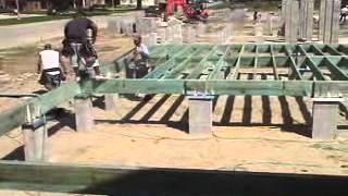 Raised Wood Floor Foundations Site Prep amp Footings [upl. by Odette173]