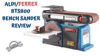 Ferrex Aldi Belt And Disc Sander Review  One Year Of Ownership [upl. by Llerraf]