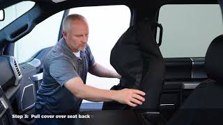 Universal Fit Seat Cover Installation Guide [upl. by Atikihc]