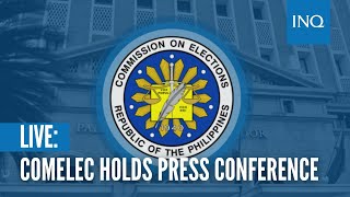 LIVE Comelec holds press conference  October 30 [upl. by Nelyag851]