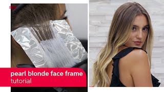 Pearl Blonde Face Framing Highlights Tutorial  Wella Professionals [upl. by Ehtnax]