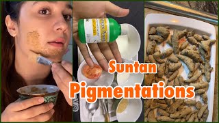 How to Remove Suntan and pigmentation Glowing Soft and White Face in just 20 minutes [upl. by Omsoc]