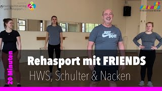 Nackenverspannungen lösen mit HWS Schulter Übungen  Rehasport mit FRIENDS Neheim [upl. by Corneille]