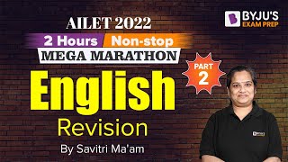 English Marathon for AILET  AILET 2022 English Revision  Part 2  BYJU’S Exam Prep [upl. by Malvie]