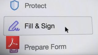 Adobe Acrobat DC Formulare ausfüllen mit Ausfüllen u Unterschreiben Tutorial  Adobe DE [upl. by Akeimat]