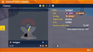 Shiny Sandygast Pokémon Scarlet [upl. by Elata313]