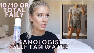 Tanologist Express Self Tan Water  Better than Loving Tan Review How to Use Before and Afters [upl. by Goulder650]