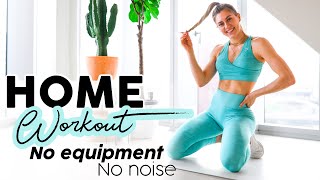 20 MIN FULL BODY HOME WORKOUT  No Equipment No Noise [upl. by Greenstein]