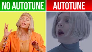 AURORA Runaway  AUTOTUNE VS NO AUTOTUNE Genius [upl. by Eladroc]