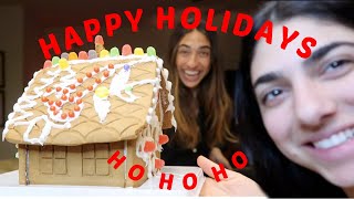 decorating gingerbread house with my sister [upl. by Byran]