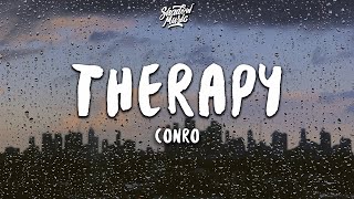 Conro  Therapy Lyrics [upl. by Sorazal]