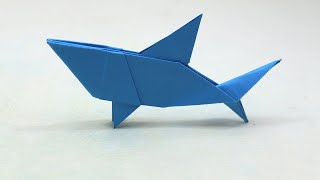 Origami Shark  How to Make a Shark with Paper [upl. by Pitts308]