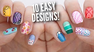 10 Easy Nail Art Designs for Beginners The Ultimate Guide 5 [upl. by Patrick]