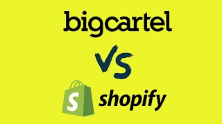 Big Cartel vs Shopify — Which is Better for Building an Online Store with [upl. by Adnahsat]