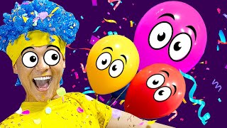 Learn Colors with Funny Balloons  D Billions Kids Songs [upl. by Eiduam]