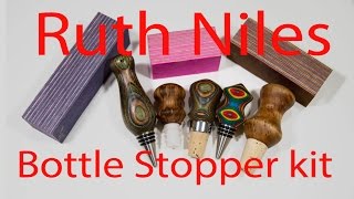 Woodturning Ruth Niles Bottle Stopper Kit [upl. by Einiffit]