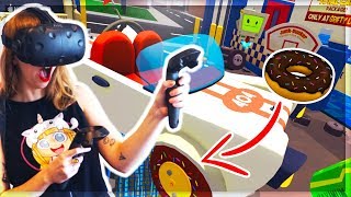 CARS WITH DONUT WHEELS VR JOB SIMULATOR  Kunicorn Plays VR [upl. by Pansy66]