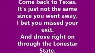 Bowling for Soup  Ohio Come back to Texas Lyrics [upl. by Llenrac]