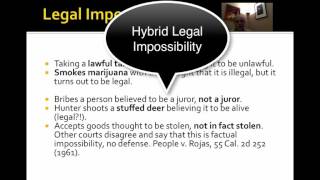 Criminal Law Impossibility The Basics [upl. by Venetis228]