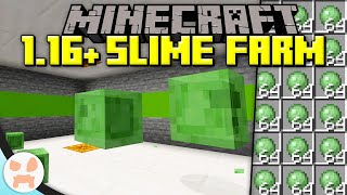 EASY  EFFICIENT SLIME FARM TUTORIAL  Minecraft 116 [upl. by Neelear386]