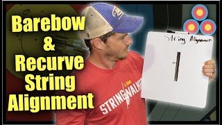 String Alignment Basics for Recurve amp Barebow Archery  The BEST place to put your string alignment [upl. by Ujawernalo]