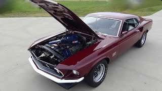 Driving a 1969 Mustang Boss 429 from the Bob Marvin Collection at “The Shed” in Warroad Minnesota [upl. by Onateag]