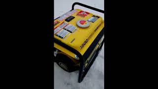 Champion 1200 Watt Generator Review First Start Up [upl. by Conni227]