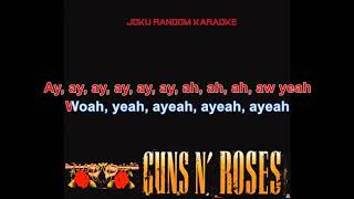 Guns N Roses  Youre Crazy G N R Lies Karaoke [upl. by Pallaton]