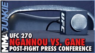 UFC 270 Ngannou vs Gane postfight press conference [upl. by Alver]