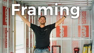 Framing Our DIY SHIPPING CONTAINER Home Step by Step  Ep 4 [upl. by Nissy154]