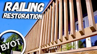 DECK RAILING TRANSFORMATION  RAILING RESTORATION [upl. by Annayek622]