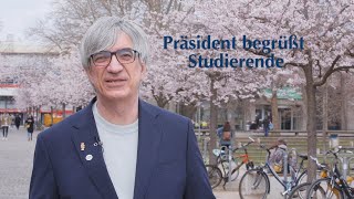 Herzlich willkommen Präsident der Uni Göttingen begrüßt Studierende [upl. by Bascomb330]